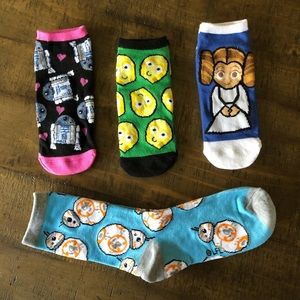 3/$22 Disney Star Wars Womens Sock Bundle One Size